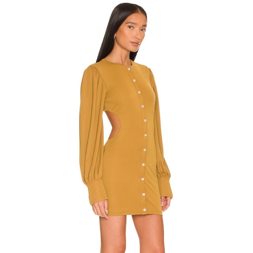 NWT Lovers + Friends | Open Back Mini Dress in Camel